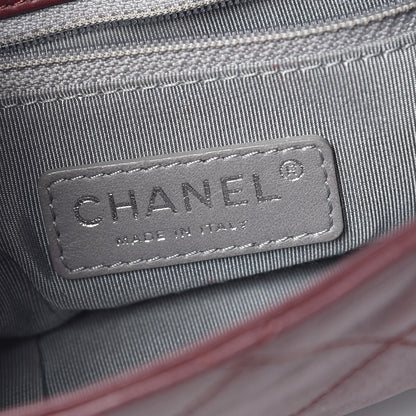 Chanel Calfskin Coco Pleats Large Messenger Flap Burgundy 6 of 11
