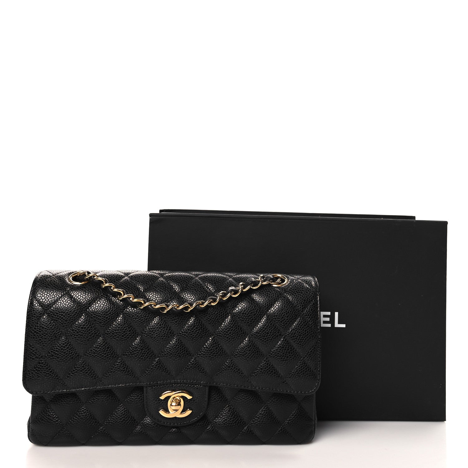 Chanel Caviar Quilted Medium Double Flap Black 11 of 11
