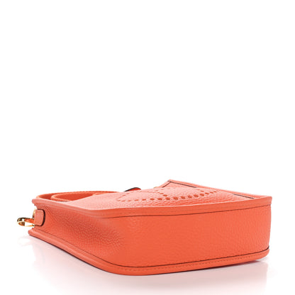 Hermes Taurillon Clemence Evelyne TPM Orange Minium 4 of 11