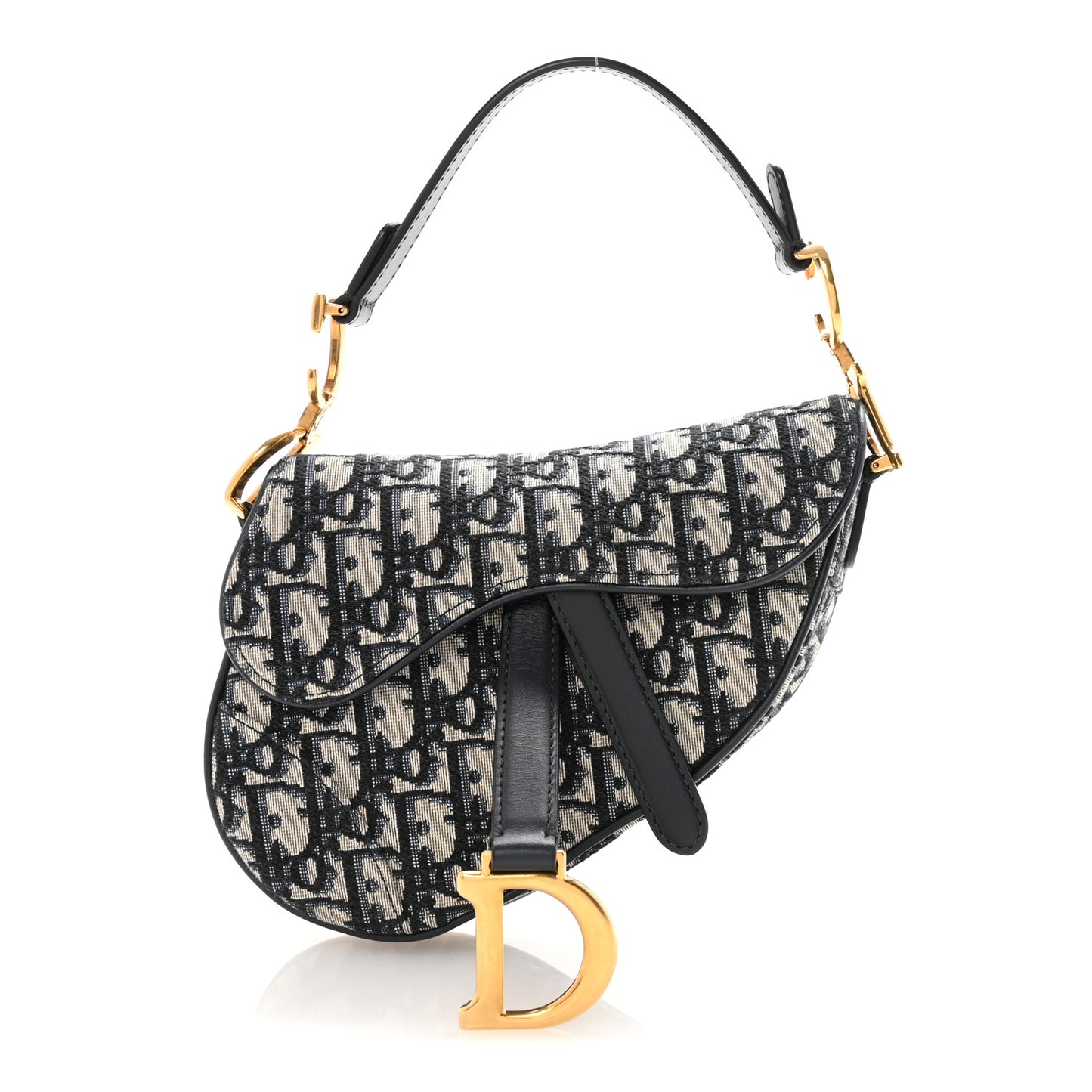 Oblique Mini Saddle Bag Blue