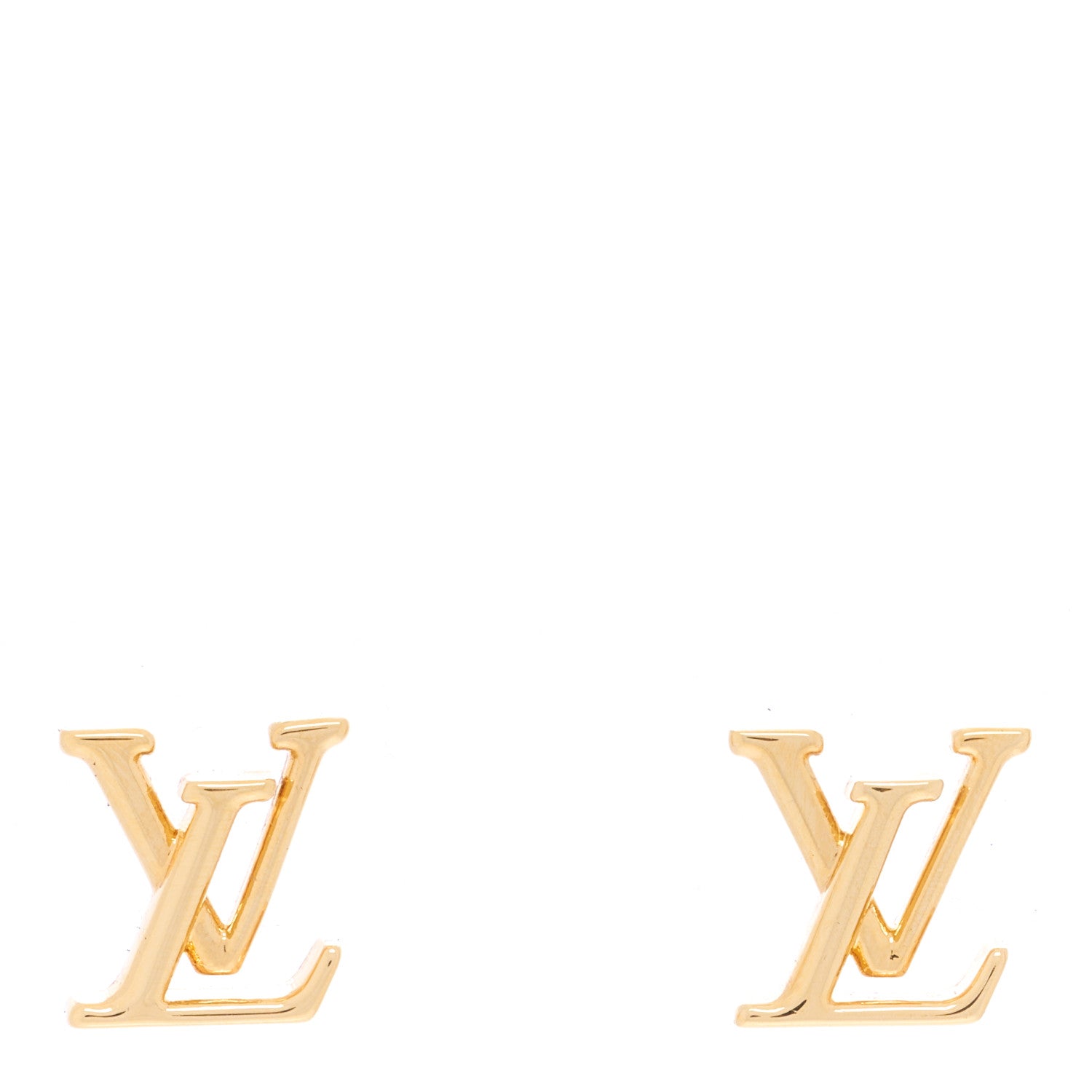 Louis Vuitton Metal LV Iconic Earrings Gold 1 of 4