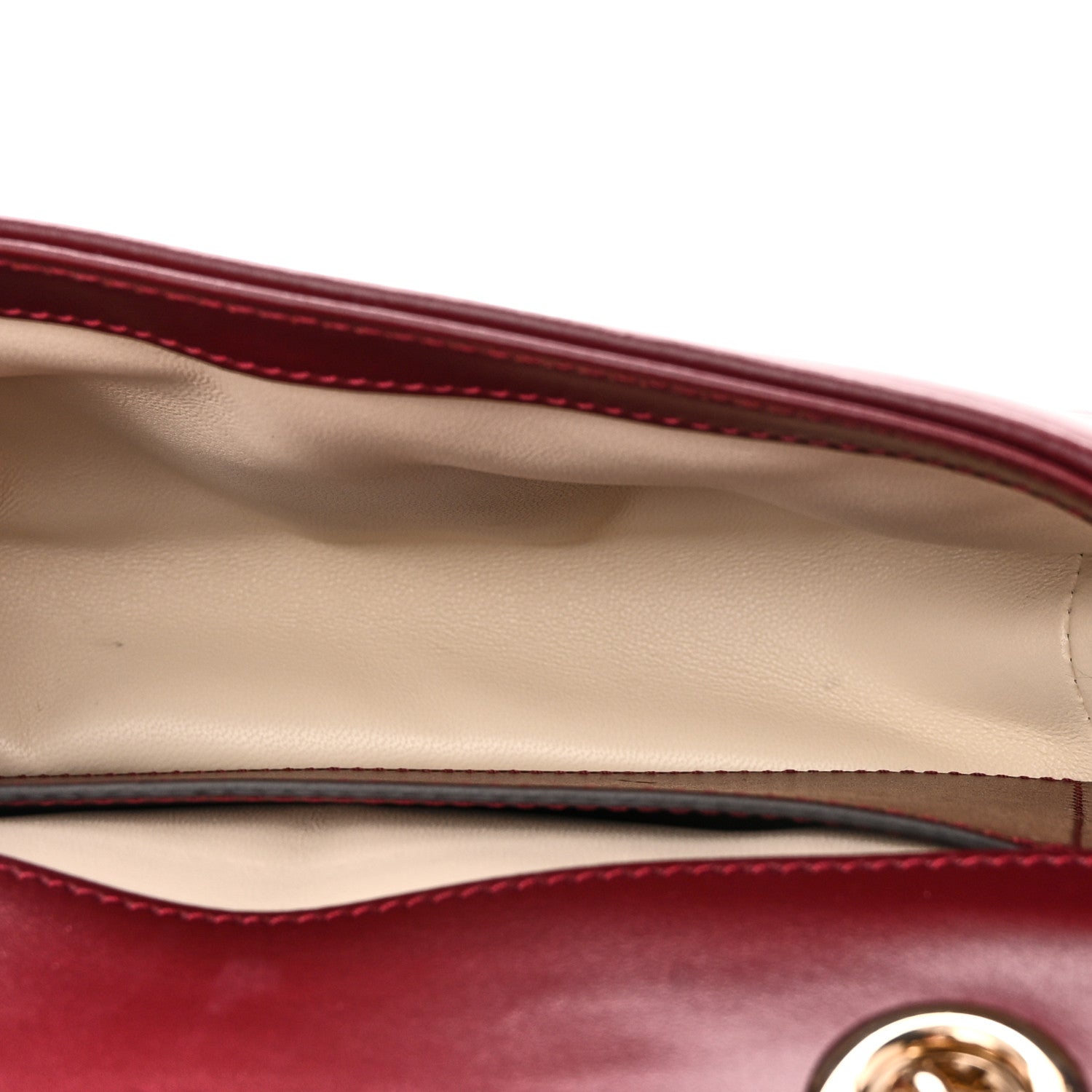 Gucci Calfskin Matelasse Mini GG Marmont Shoulder Bag Rosso Ancora 5 of 11