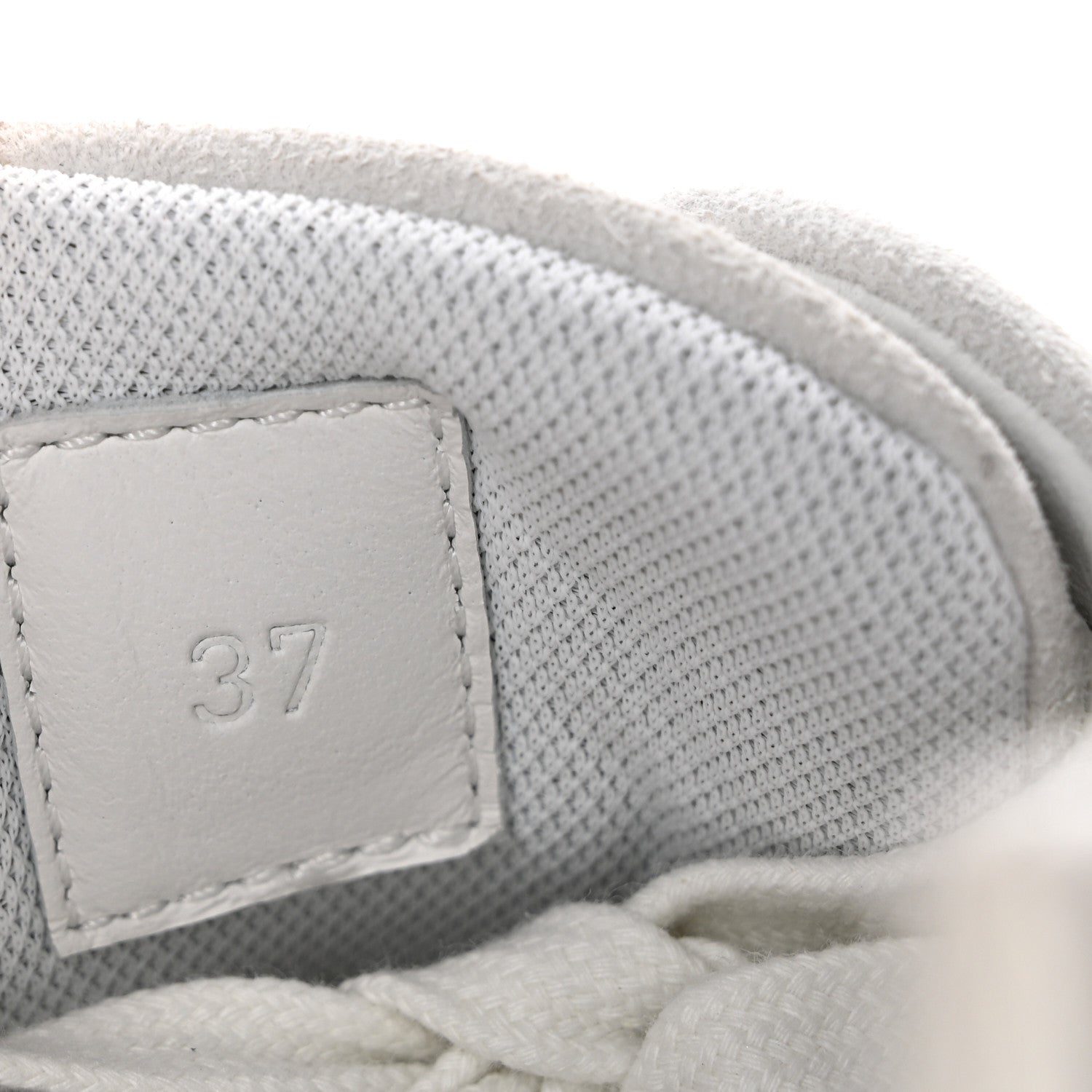 Hermes Technical Mesh Suede Goatskin Bouncing Sneakers 37 White 8 of 11