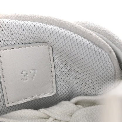 Hermes Technical Mesh Suede Goatskin Bouncing Sneakers 37 White 8 of 11