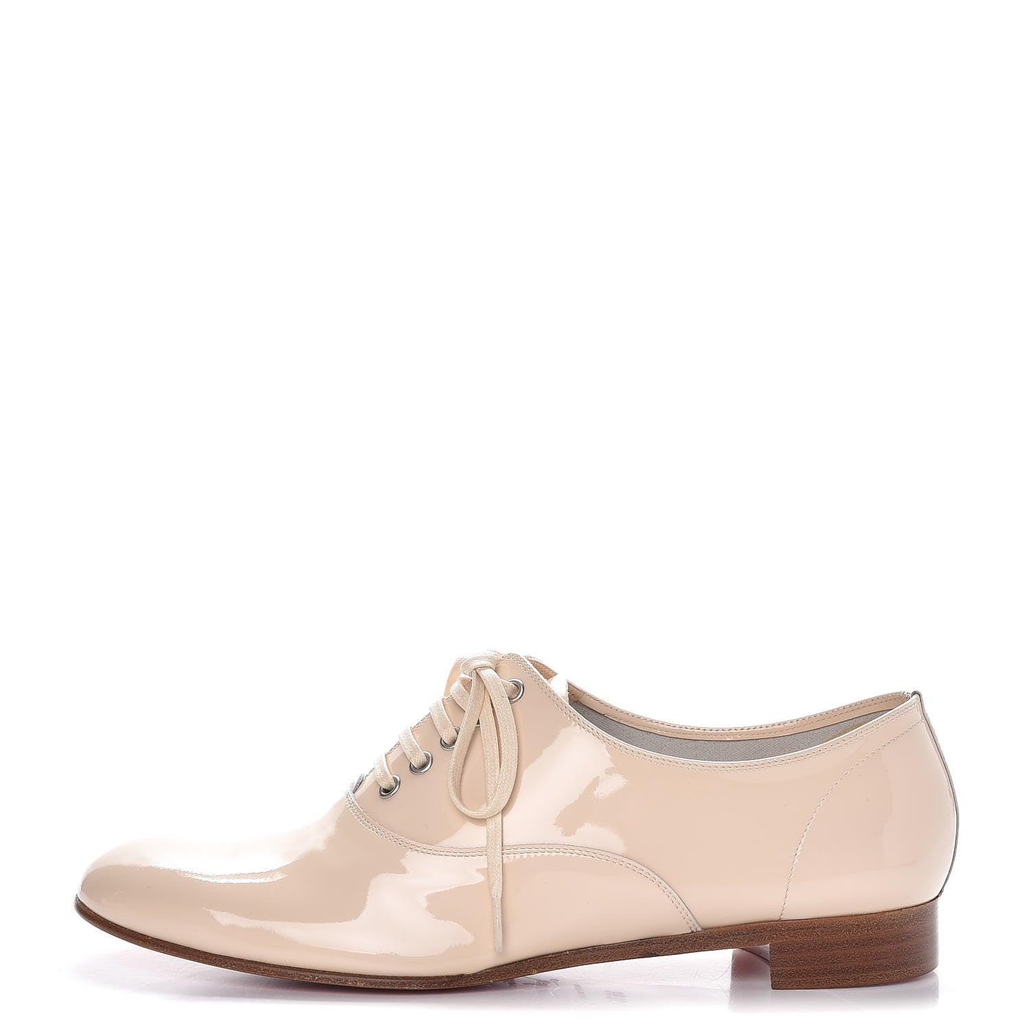 Christian Louboutin Patent Fred Oxfords 36.5 Bone 1 of 9