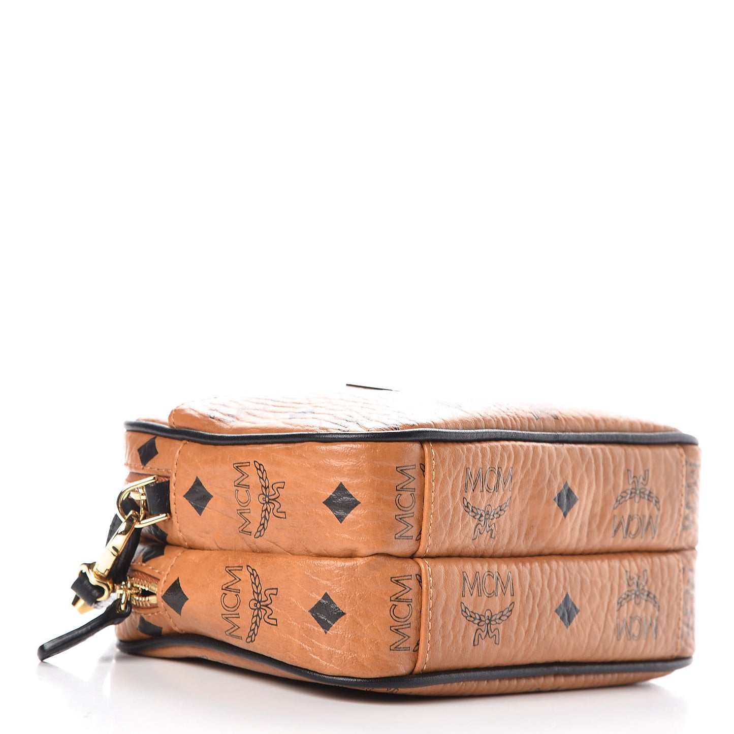 Visetos Mini Camera Crossbody Bag Cognac