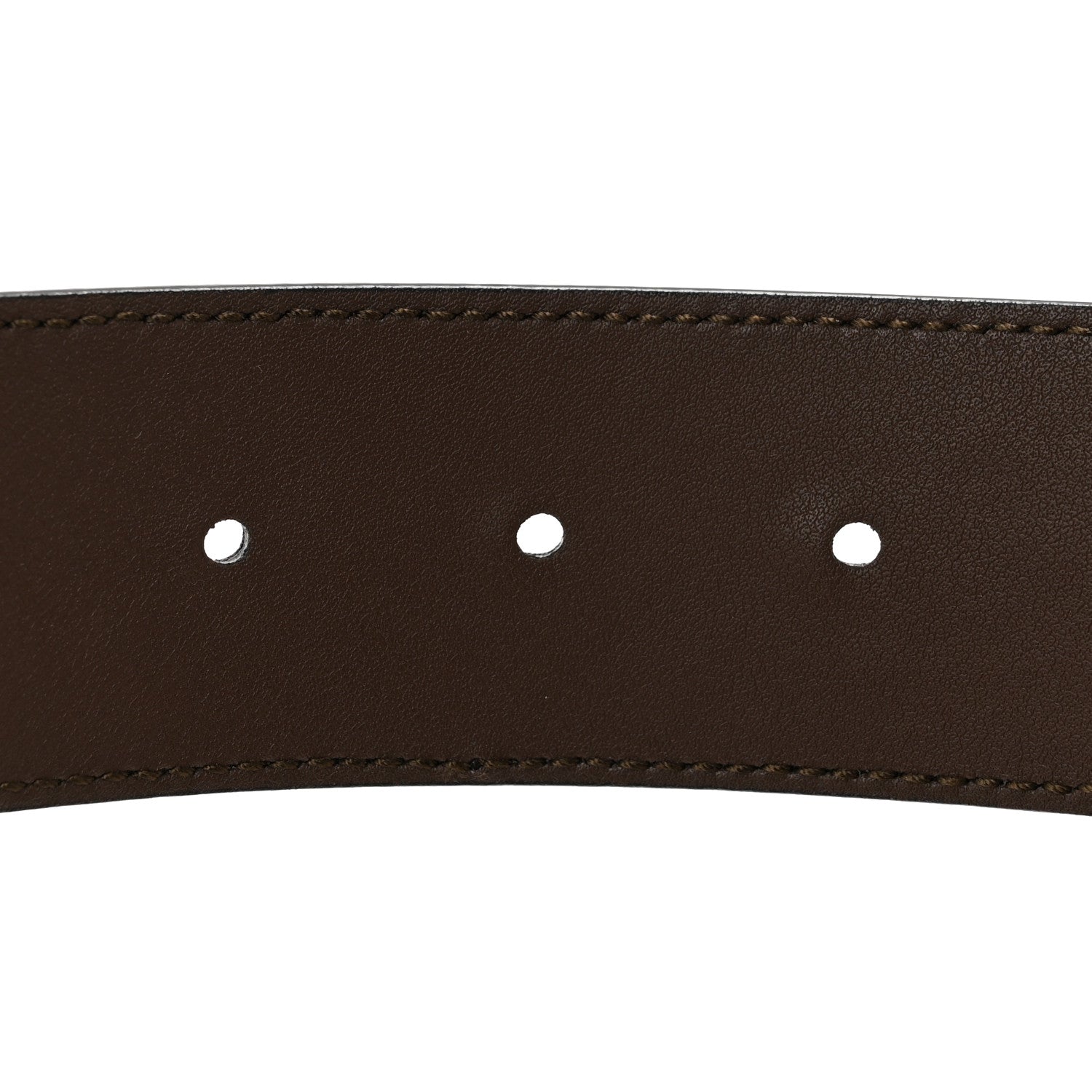 Gucci GG Supreme Monogram Matte Plutone Calfskin Double G 30mm Belt 85 34 Beige Ebony Black 4 of 6