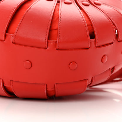 Bottega Veneta French Calfskin Small Shell Bag Chili Tomato 11 of 13