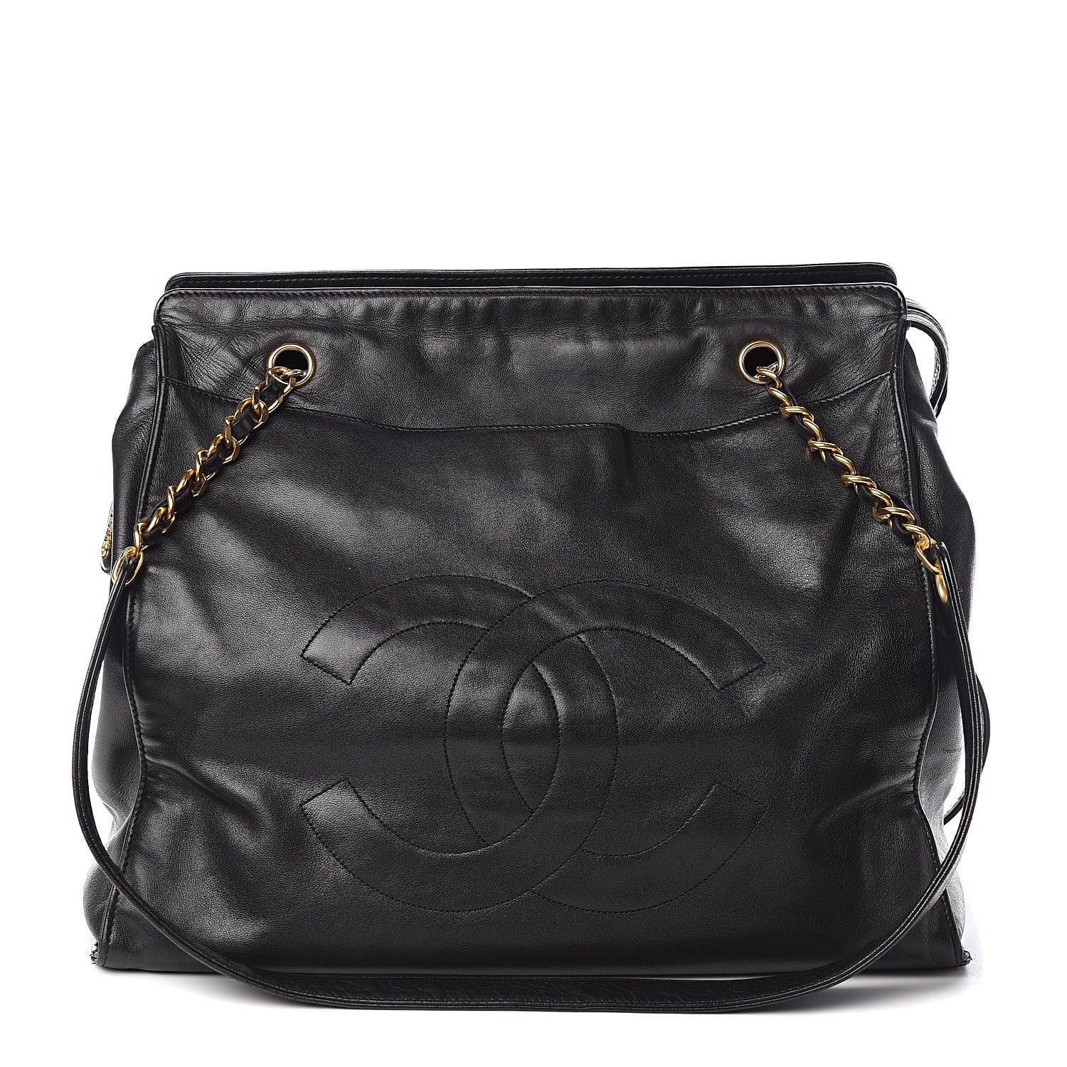 Chanel Lambskin CC Shoulder Bag Black 1 of 13