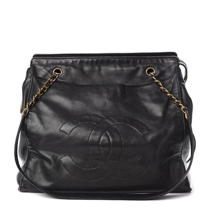 Chanel Lambskin CC Shoulder Bag Black 1 of 13
