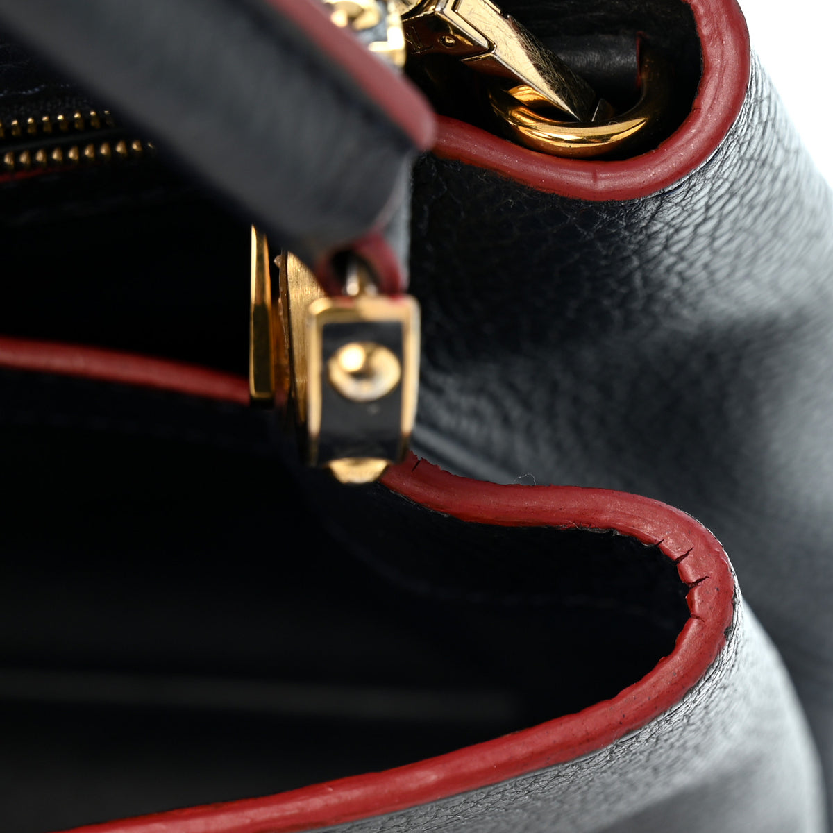Louis Vuitton Taurillon Capucines PM Marine Rouge 10 of 10