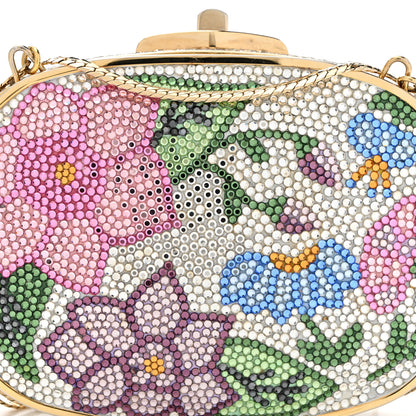 Judith Leiber Crystal Flower Minaudiere Clutch Gold 7 of 13