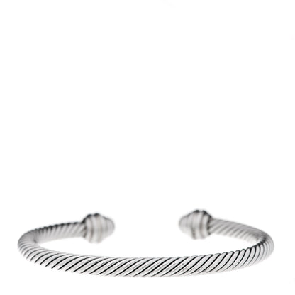David Yurman Sterling Silver Diamond Pearl 5mm Cable Classics Princess Bracelet 3 of 4