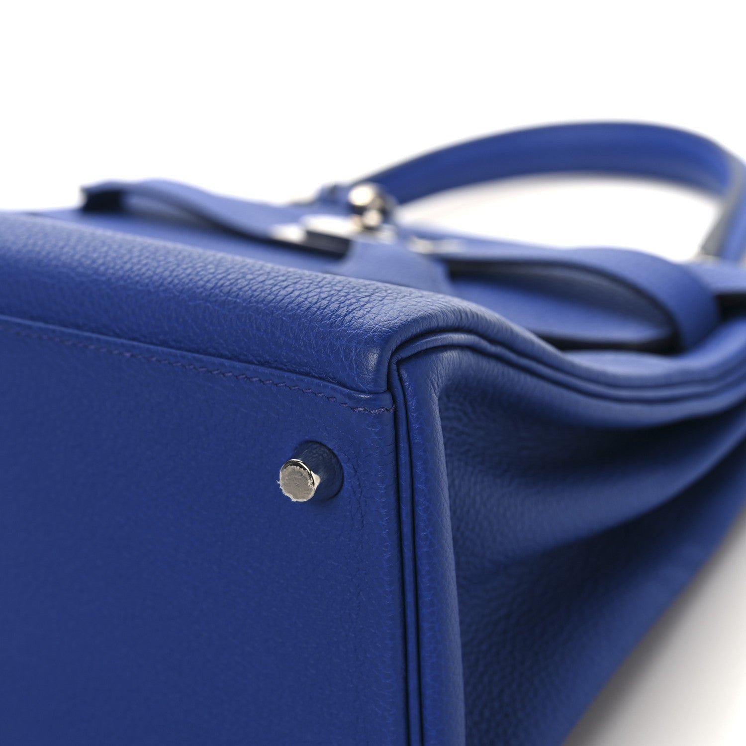 Hermes Togo Kelly Retourne 28 Bleu Royal 10 of 12