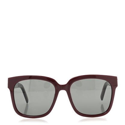 Saint Laurent Acetate Square SL M40 Sunglasses Burgundy 3 of 16