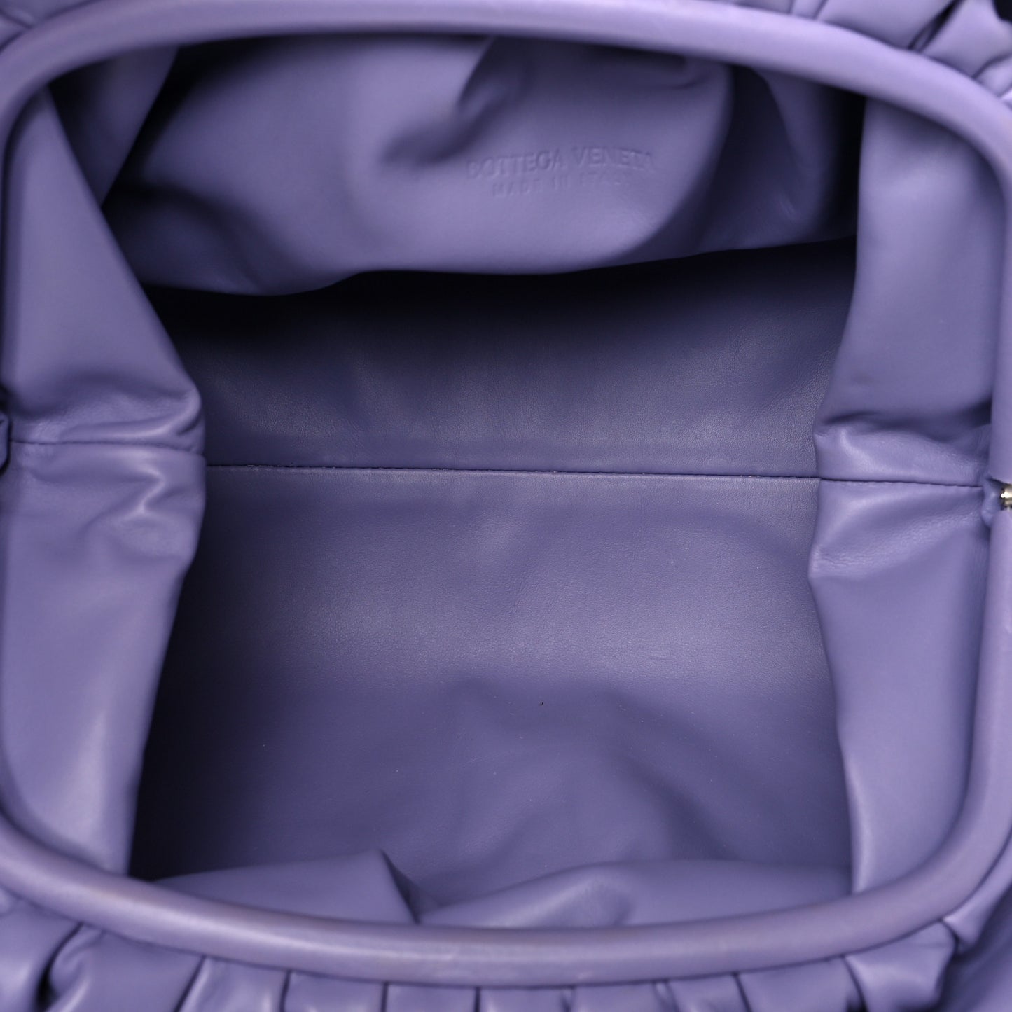 Smooth Butter Calf The Pouch Oversized Clutch Lavender