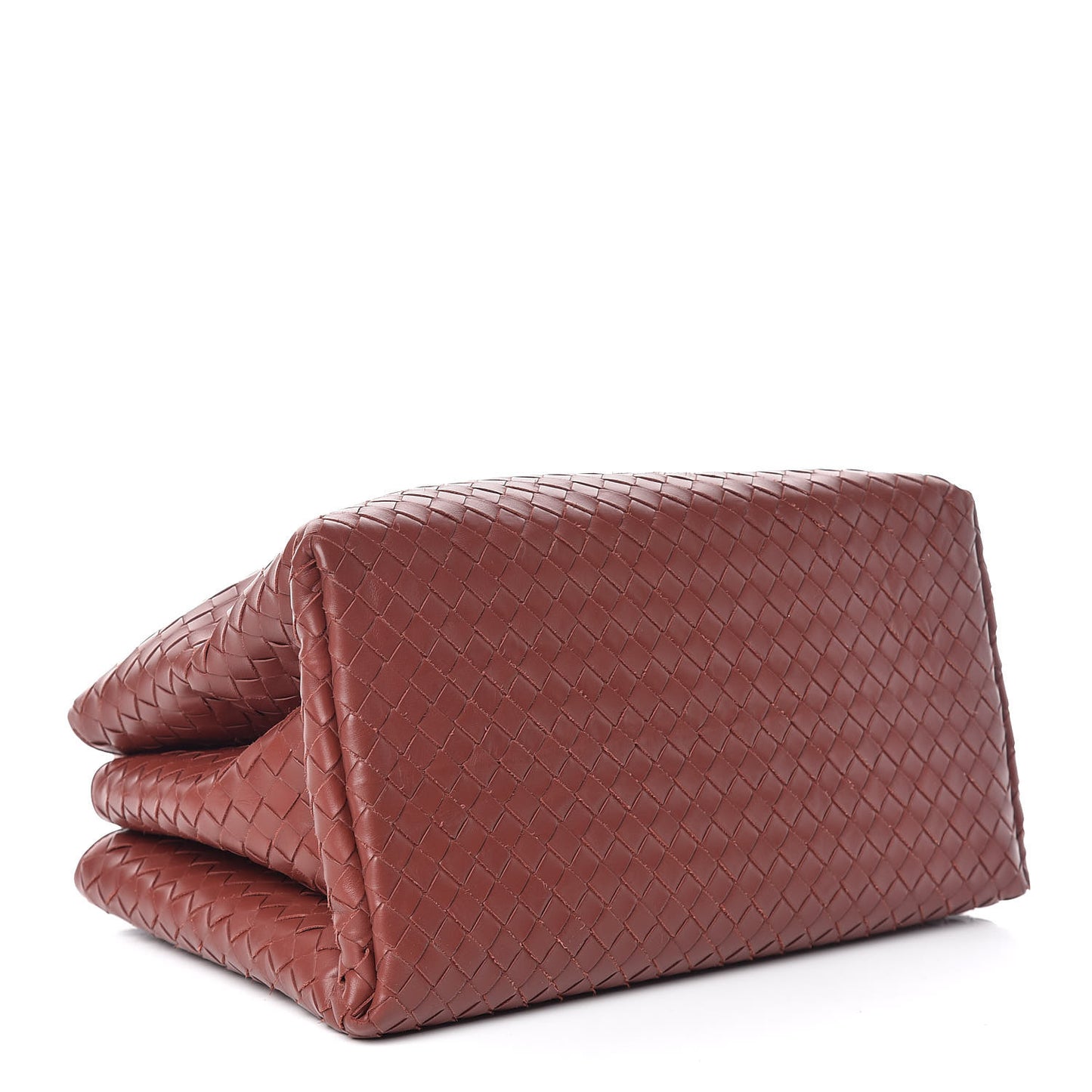 Calfskin Leggero Intrecciato Small Roma Brique
