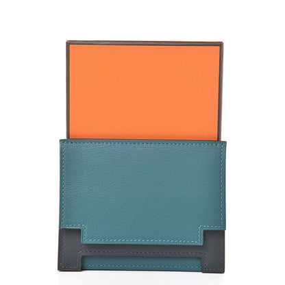 Hermes Swift Rabat H 8CC Card Holder Vert Bosphore Vert Rousseau 8 of 8