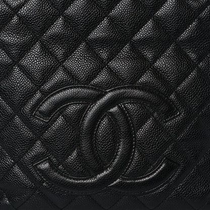 Chanel Caviar Quilted Petit Shopping Tote PST Black 8 of 10