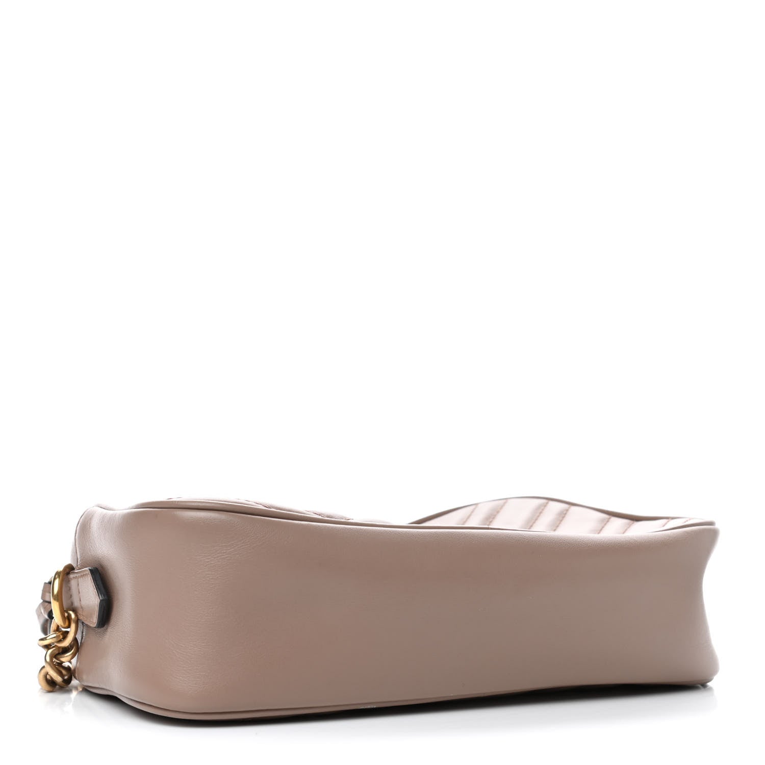 Gucci Calfskin Matelasse Small GG Marmont Chain Shoulder Bag Porcelain Rose 3 of 4