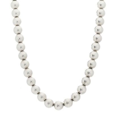 Tiffany Sterling Silver 10mm Hardwear Ball Necklace 1 of 6