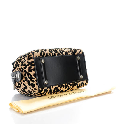 Louis Vuitton Jacquard Velvet Leopard Print Stephen Sprouse Speedy 4 of 7