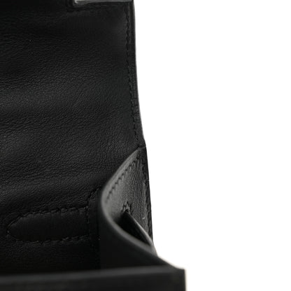 Hermes Swift Kelly Pochette Clutch Black 12 of 15