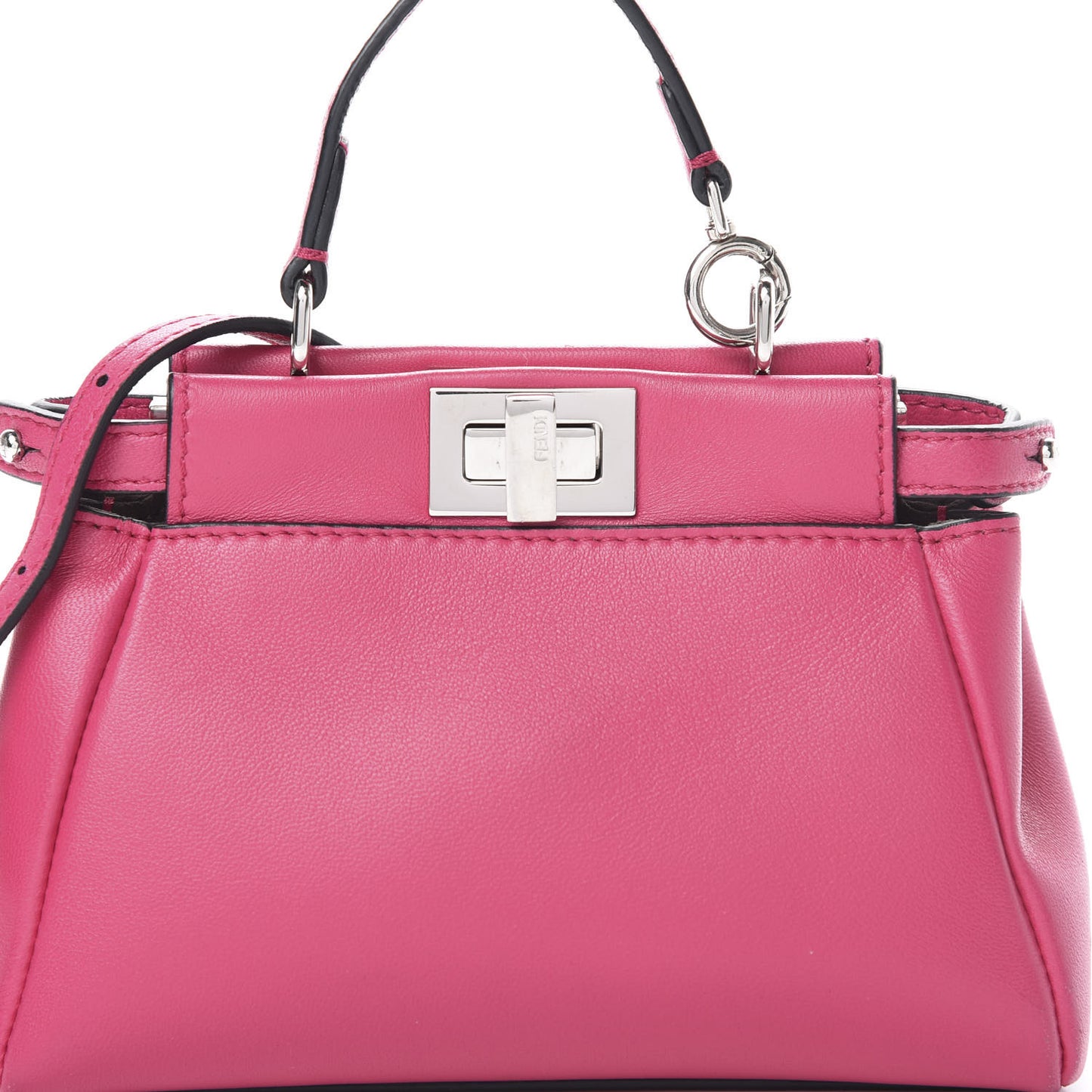 Nappa Micro Peekaboo Iconic Satchel Magenta
