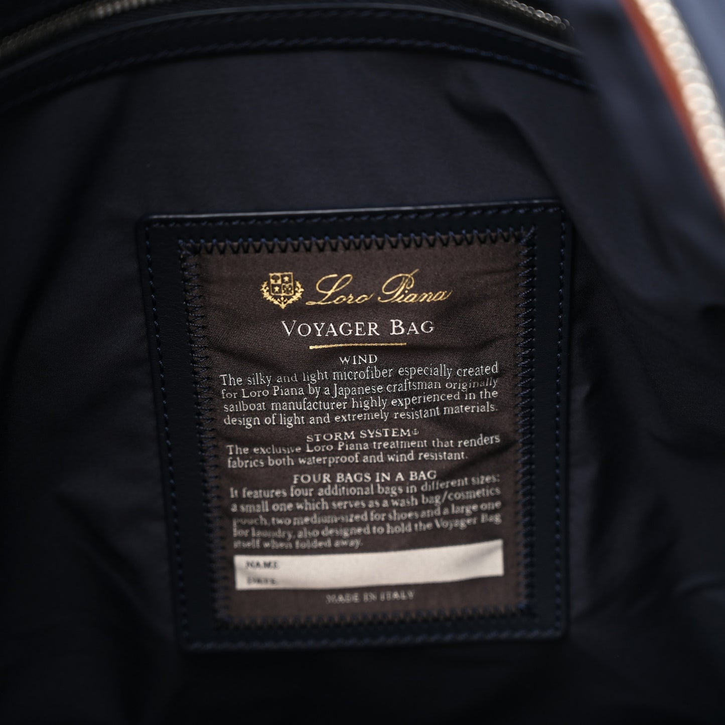 Nylon Voyager Wind Grande Duffle Bag Navy