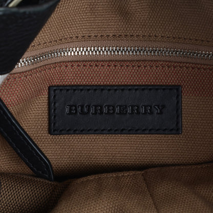 Burberry Grainy Calfskin House Check Medium Maidstone Black 6 of 8