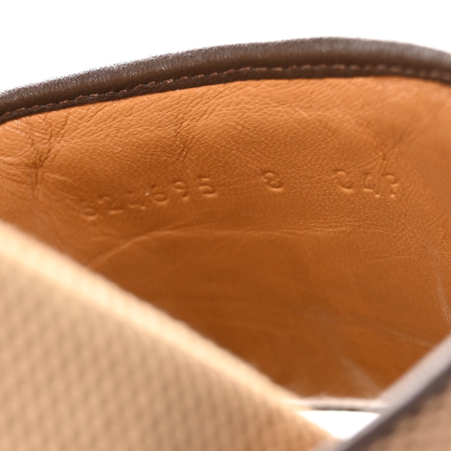 Monogram Jumbo GG Mens Slide Sandals 8 Camel Ebony