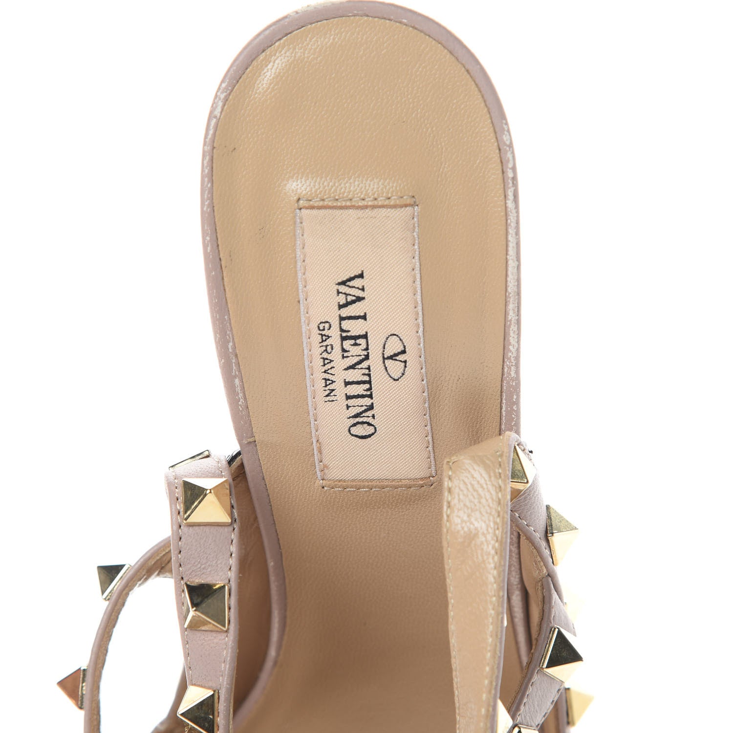 Valentino Garavani Patent Nappa Rockstud Ankle Strap 100mm Pumps 38.5 Black Poudre 8 of 17