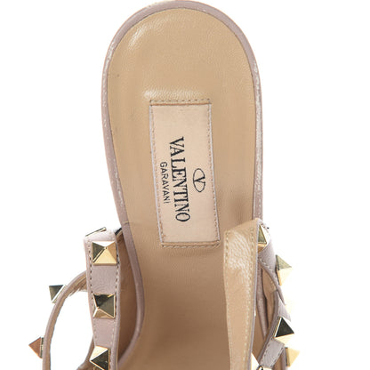 Valentino Garavani Patent Nappa Rockstud Ankle Strap 100mm Pumps 38.5 Black Poudre 8 of 17