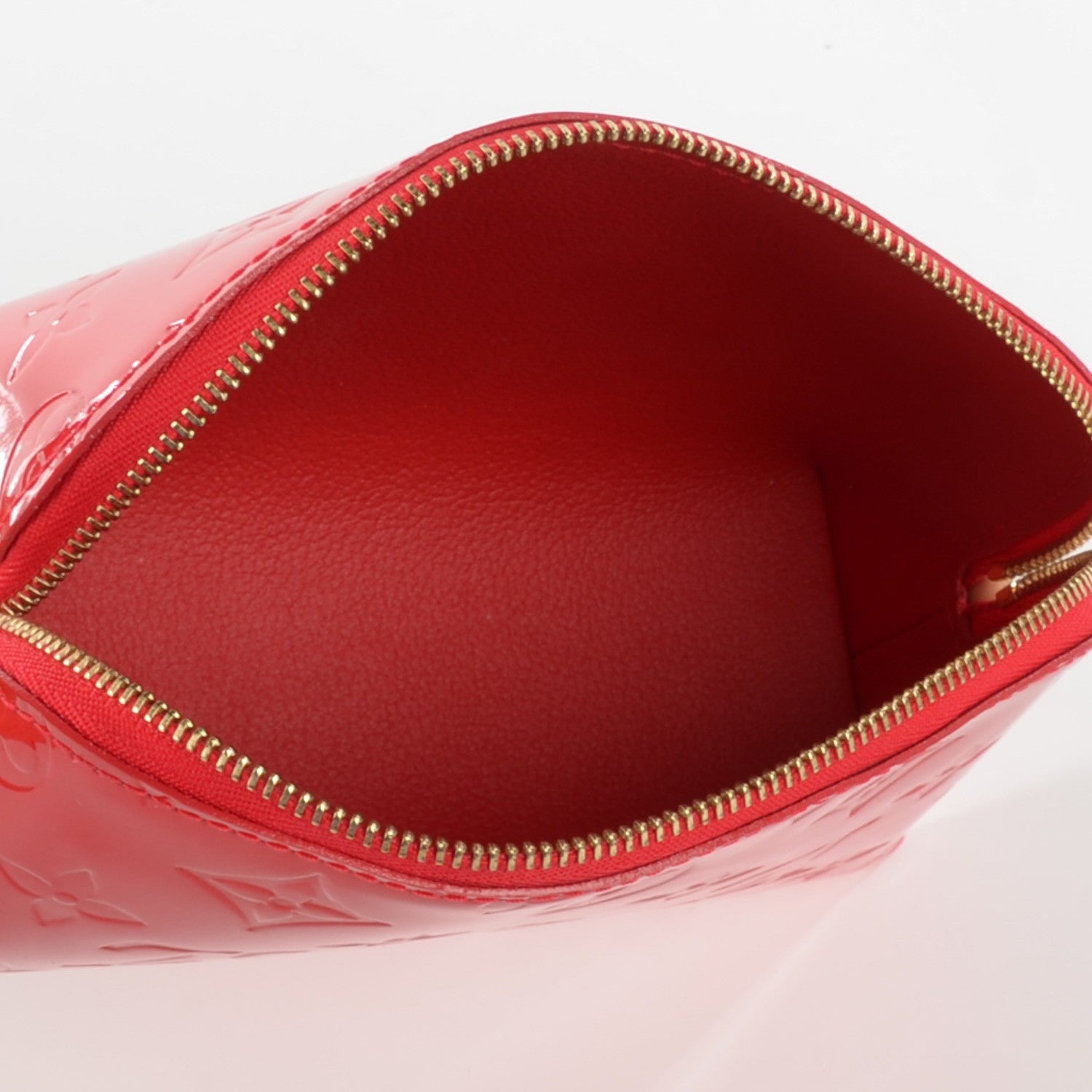 Louis Vuitton Vernis Cosmetic Pouch Rouge Grenadine 5 of 7