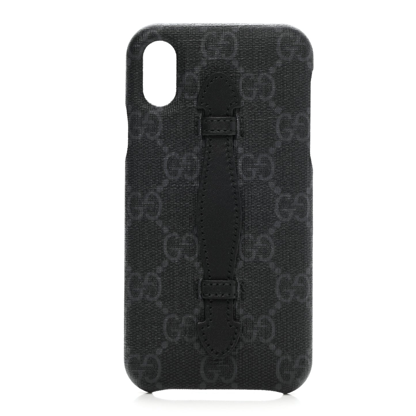 GG Supreme Monogram Top Handle iPhone X/XS Case Black