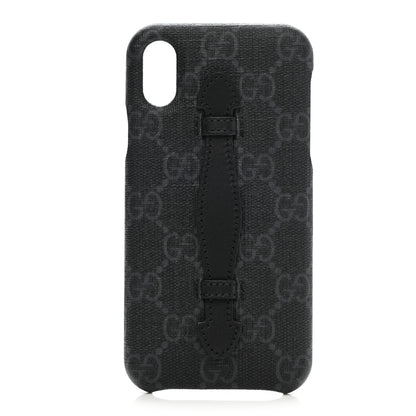 Gucci GG Supreme Monogram Top Handle iPhone X/XS Case Black 1 of 7