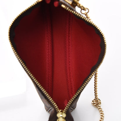 Louis Vuitton Damier Ebene Mini Pochette Accessories 7 of 9