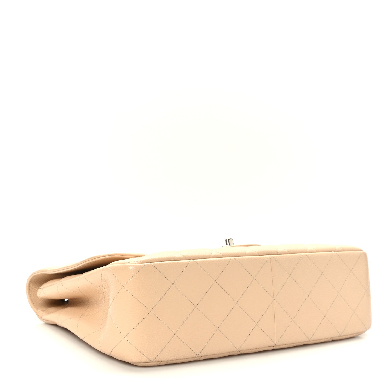 Chanel Caviar Quilted Jumbo Single Flap Beige 4 of 9