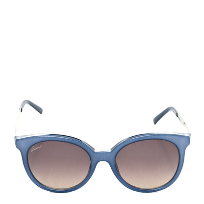 Gucci Acetate Embossed Round Sunglasses GG3674/S Blue 2 of 7