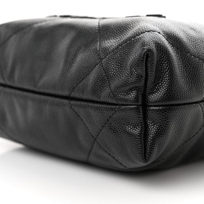 Chanel Shiny Caviar Quilted Monochrome Mini Chanel 22 Black 10 of 10