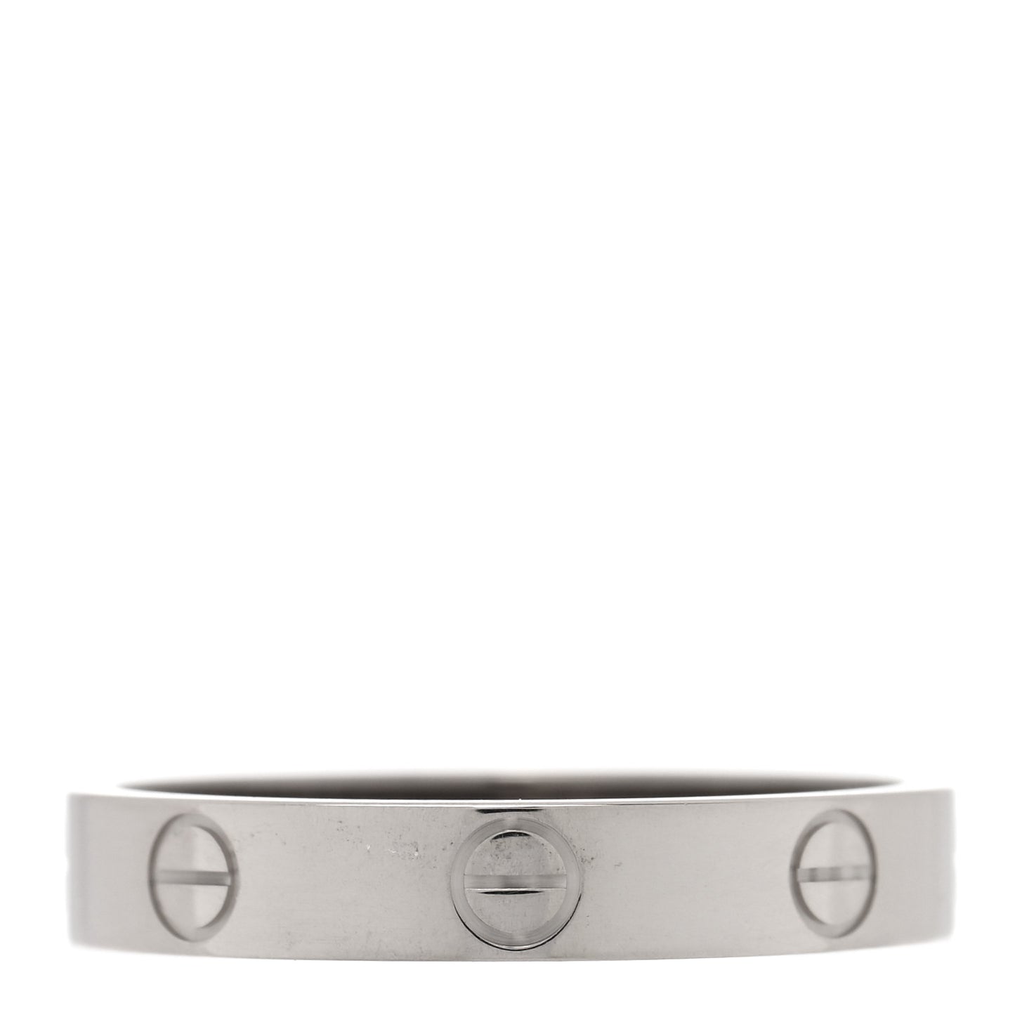 18K White Gold 3.5mm LOVE Wedding Band Ring 57 8