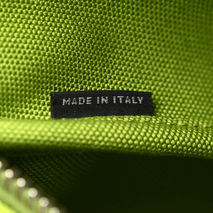 Prada Canapa Logo Embossed Large Triangle Shoulder Bag Felce 7 of 11