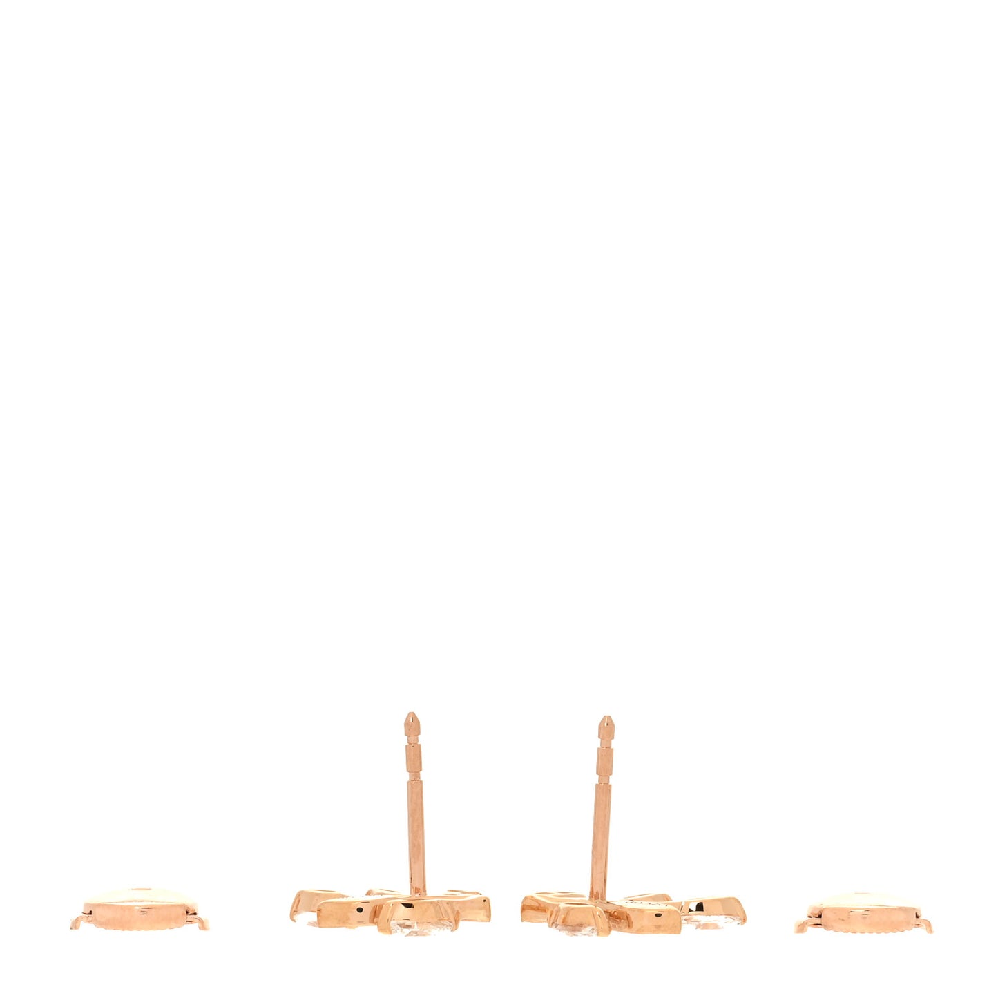 18K Rose Gold Diamond Small Victoria Vine Earrings
