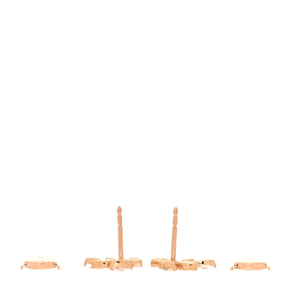 Tiffany 18K Rose Gold Diamond Small Victoria Vine Earrings 3 of 6