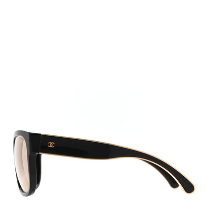 Chanel Acetate Mirrored CC Sunglasses 5270 Black Gold 3 of 6
