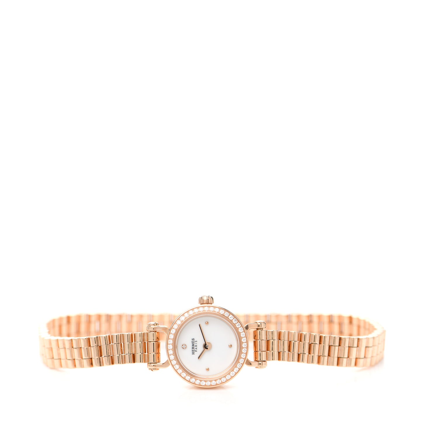 18K Rose Gold Diamond Bezel 16mm Faubourg Quartz Watch