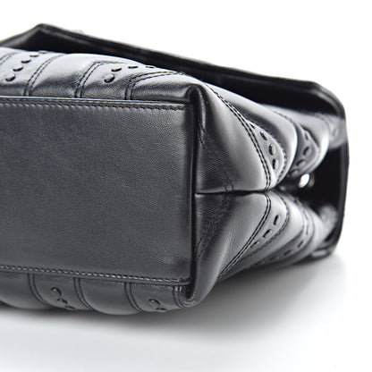 Saint Laurent Calfskin Y Quilted Studded Monogram Small Loulou Chain Satchel Black 11 of 15