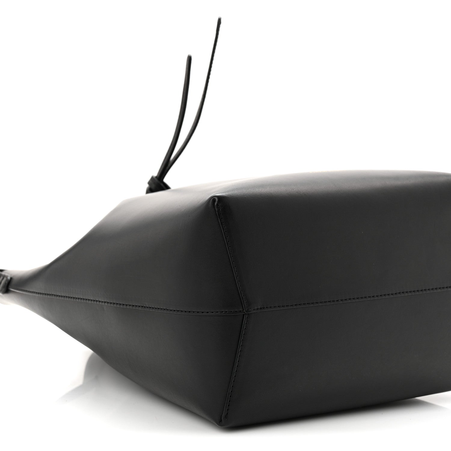 Mansur Gavriel Vegetable Tanned Calfskin Bucket Bag Black Flamma 10 of 11
