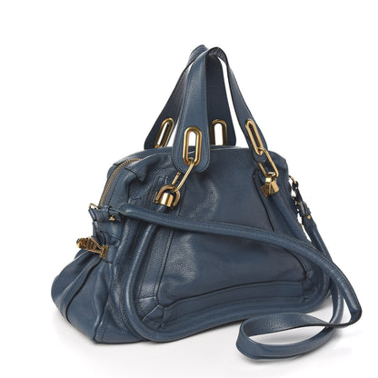 Chloe Calfskin Medium Paraty Peacock Blue 2 of 9