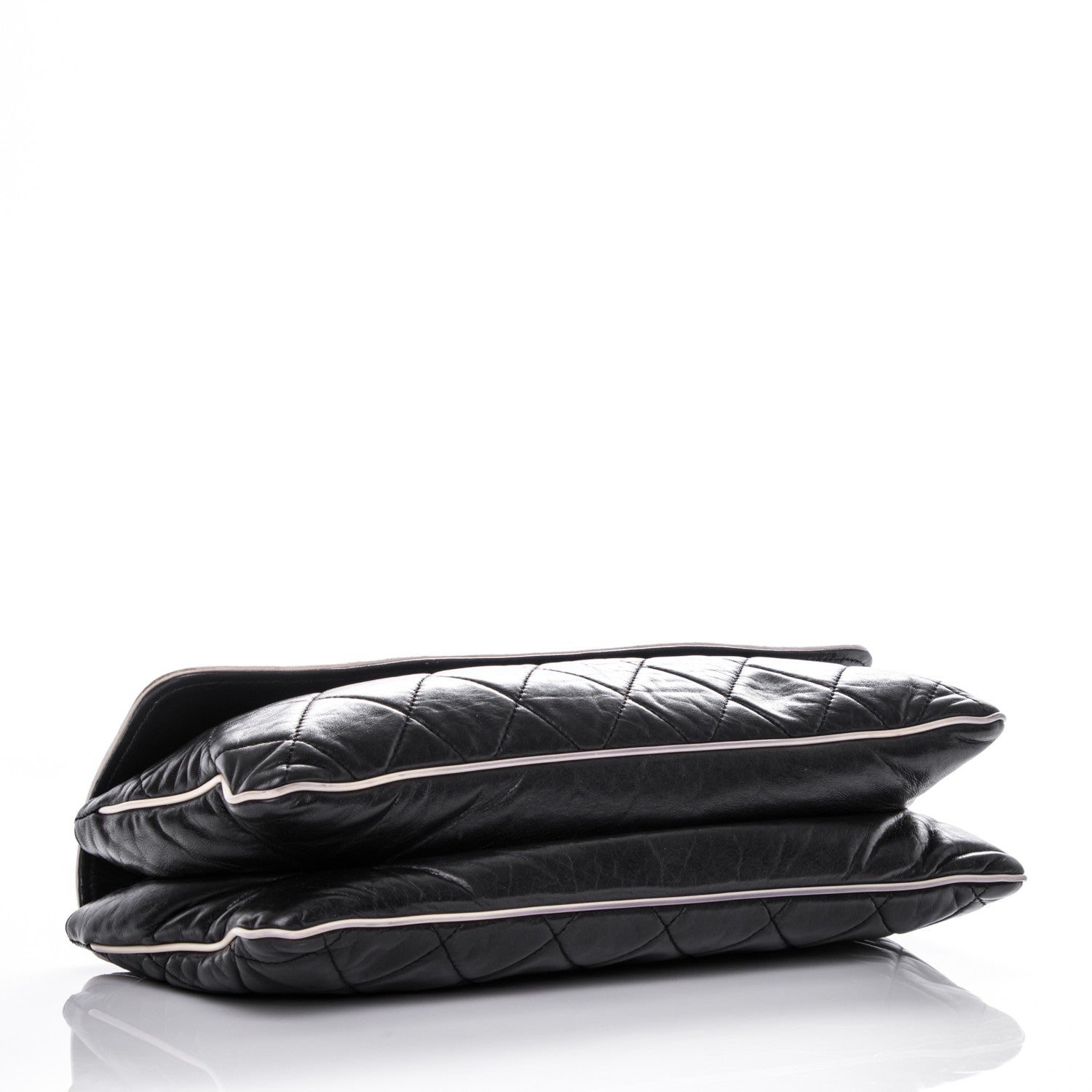Chanel Lambskin East West Accordion Flap Black 4 of 10